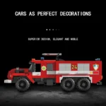 471PCS City Fire Truck Building Blocks Classic Rescue Car Model Bricks Desktop Decoration Educational Toy For Kids Holiday Gifts - Image 3