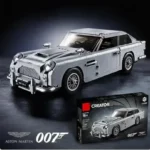 James Bond DB5 Classic Car 007 Model Building Blocks 1439PCS Technical 10262 Assemble Bricks Toys Gifts For for Adult Boy