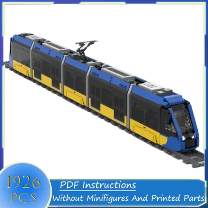 Building Blocks City Trains Model Turiny New Hitachied Tram MOC Bricks DIY Assemble Bricks Transportation Creative Toys Gifts