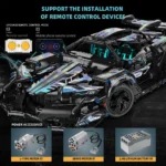 1247PCS Super Plastic Sports Car Building Kits, Adult Model and Cool Race Engineering Toy Set,Birthday and Christmas Gift