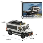 578PCS Station Wagon Model Building Blocks Camping RV SUV Car Bricks Desktop Ornaments Kids Educational DIY Toys Christmas Gift - Image 6