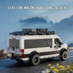 578PCS Station Wagon Model Building Blocks Camping RV SUV Car Bricks Desktop Ornaments Kids Educational DIY Toys Christmas Gift - Image 2