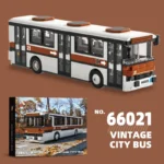 552PCS Retro City Bus Building Blocks Autumn Parade The Bus Model Bricks Desktop Decoration Diy Toys For Kids Holiday Gifts - Image 2