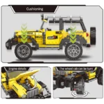 ZKZC Technical Off-road Racing Vehicle Truck Car Model Building Blocks City Monster Trucks Bricks Toys For Children Gift - Image 2