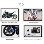 1920Pcs 42130 Puzzle Block Technical Racing Motorcycle Motorbike Moc Building Blocks Bricks Toys Adult Birthday Christmas Gifts - Image 2