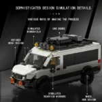 578PCS Station Wagon Model Building Blocks Camping RV SUV Car Bricks Desktop Ornaments Kids Educational DIY Toys Christmas Gift - Image 4