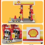CaDA City Shell Retail Station Gas Station Car Wash Building Block MOC Convenience Store Bricks Gift Toys For Children Gifts - Image 5