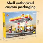 CaDA DIY Shell Retail Station C66026W Car Wash Gas Station Car Building Block USB Lighting Build Bricks Gift Toys For Children - Image 4