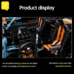 ToylinX 1623 Pieces ，Super Car Building Blocks Set, Technology Series Car, MOC Sports Car Toy Gift for Adults, Boys and Girls - Image 3