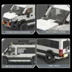 578PCS Station Wagon Model Building Blocks Camping RV SUV Car Bricks Desktop Ornaments Kids Educational DIY Toys Christmas Gift - Image 5