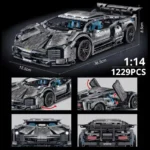 Technical Super Speed Green Lamborghinis Sports Car Model Building Blocks Assemble Famous Vehicle Bricks Kid Toys for Adult Gift - Image 2