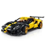 1785PCS Yellow Racing Car Model Building Blocks MOC Supercar Bricks Toys Collection Ornament Boys Adult Christmas Birthday Gifts - Image 6