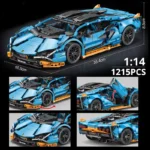 Technical Super Speed Green Lamborghinis Sports Car Model Building Blocks Assemble Famous Vehicle Bricks Kid Toys for Adult Gift - Image 4
