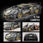 Technical Super Speed Green Lamborghinis Sports Car Model Building Blocks Assemble Famous Vehicle Bricks Kid Toys for Adult Gift - Image 5