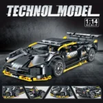 Technical Super Speed Green Lamborghinis Sports Car Model Building Blocks Assemble Famous Vehicle Bricks Kid Toys for Adult Gift